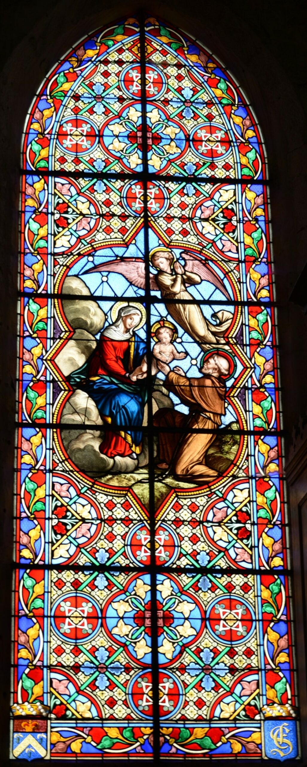Vitrail "Le songe de Saint François"