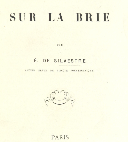 1877 – Recherches historiques sur la Brie