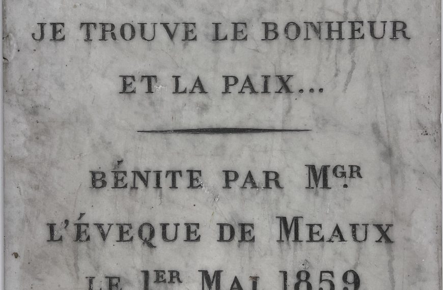 Plaque de marbre 1859